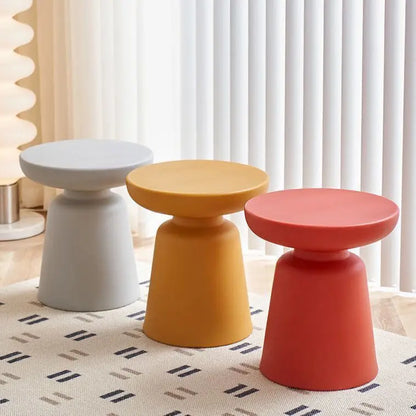 Nordic Round Matte ABS Stool Side Table