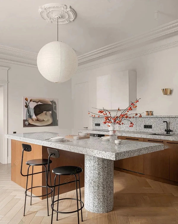 Yū Tokyo Japanese Wabi-Sabi Style Rice Paper Pendant Ceiling Lamp