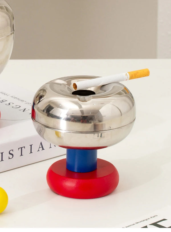 Stainless Steel Retro Ball Ashtray