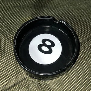 Eight Ball Ceramic Ashtray