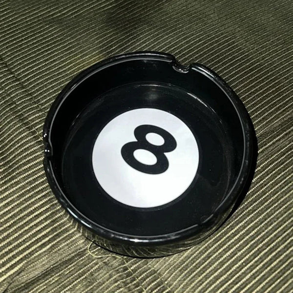Eight Ball Ceramic Ashtray