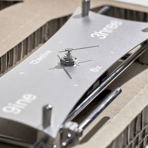 Studio Lima Optical Aluminum Axis Frame Clock