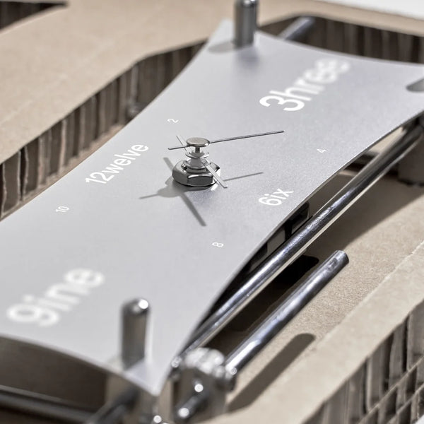 Studio Lima Optical Aluminum Axis Frame Clock