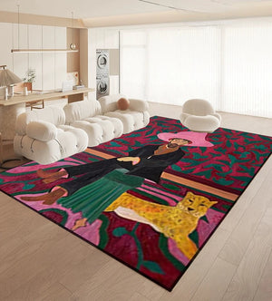 Vintage Art Area Rug Carpet