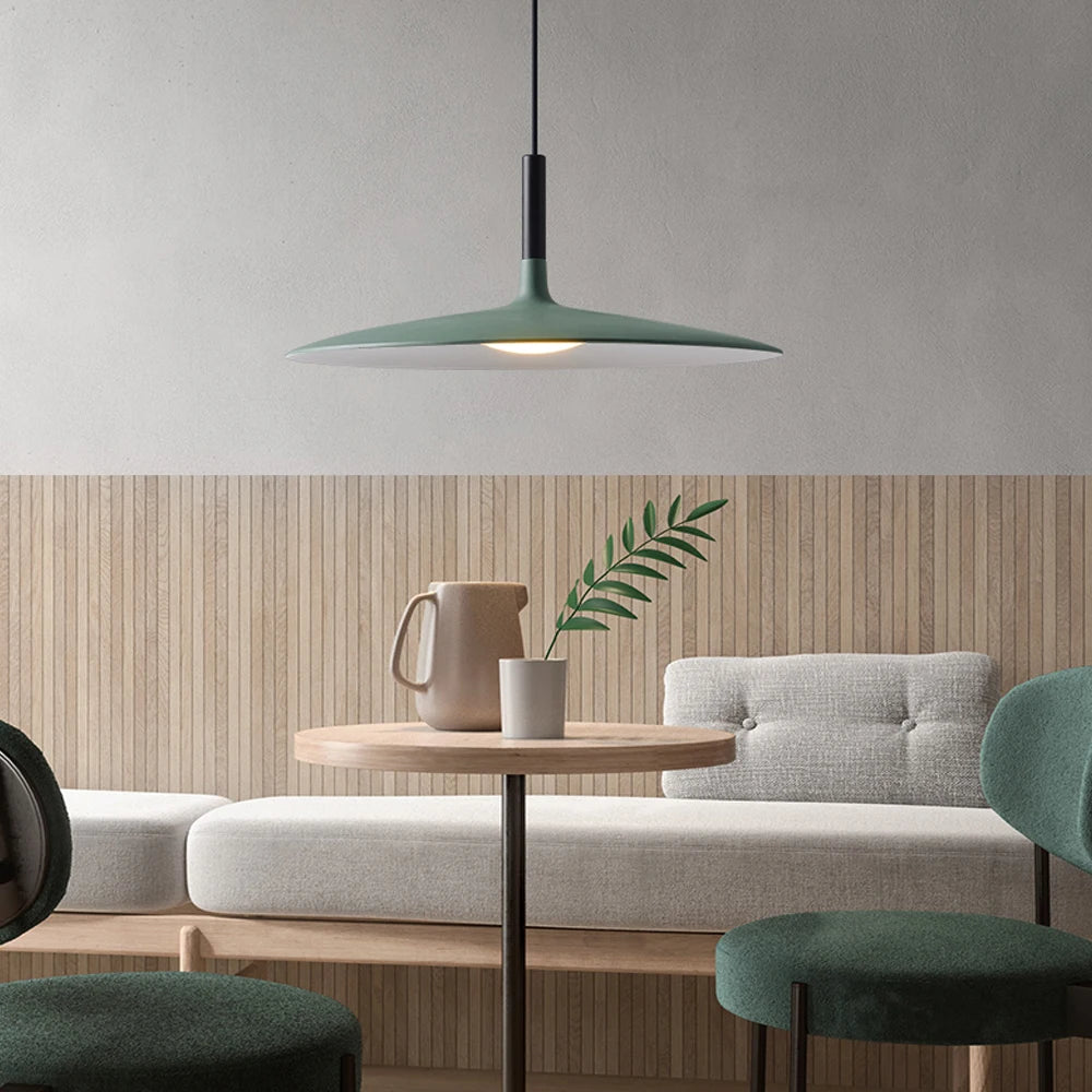 Danish Minimalist Aluminium Dish Ceiling Light