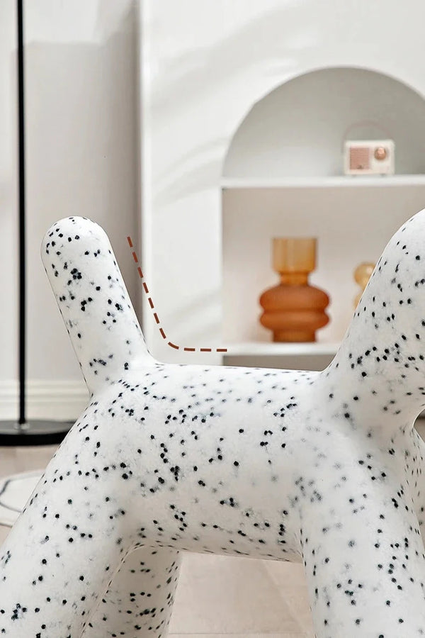 Abstract Dog Design Ottoman Chair