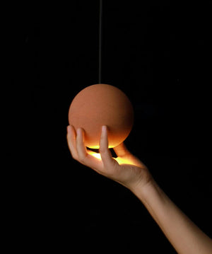 Carl Lighting Cement Moon & Planet Ball Ceiling Light