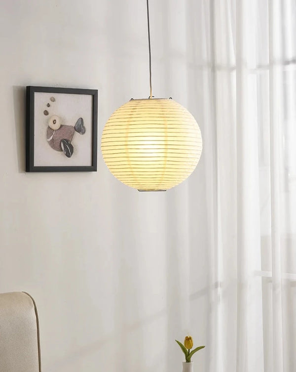 Yū Tokyo Japanese Wabi-Sabi Style Rice Paper Pendant Ceiling Lamp