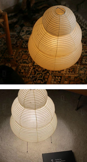 Yū Tokyo Japanese Wabi-Sabi Style Curvy Floor Lantern Lamp