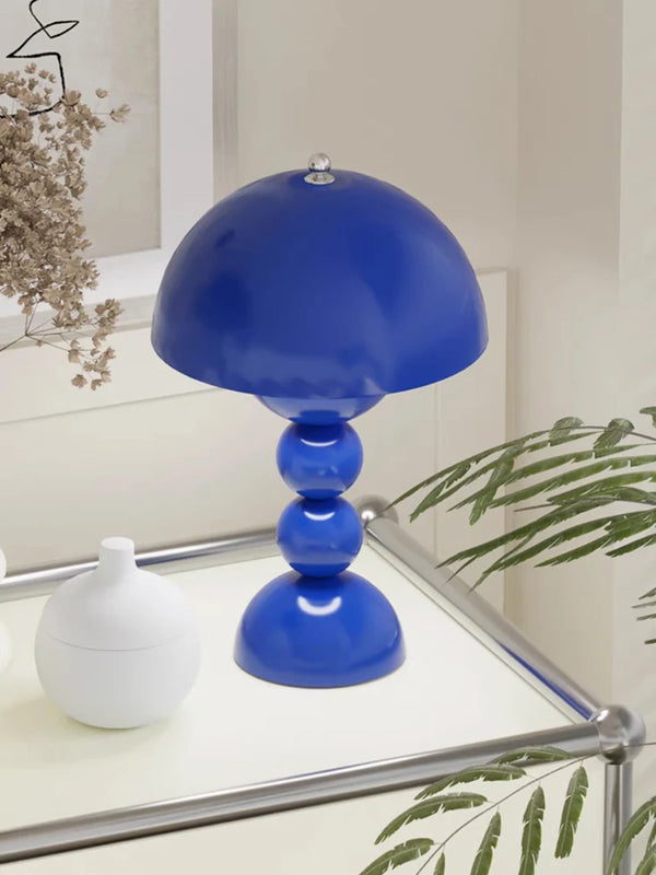 Lampe de table rétro contemporaine en forme de champignon