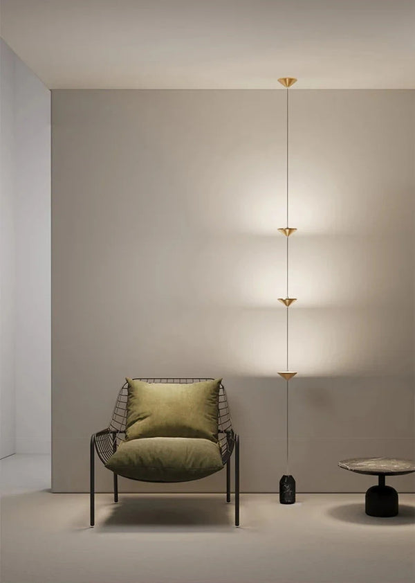 Linear Pendant Floor-to-Ceiling Lamp