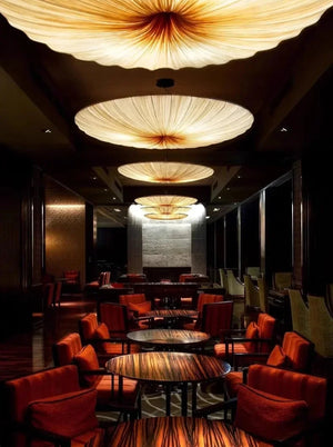 Yū Tokyo Japanese Wabi-Sabi Fabric Pendant Chandelier