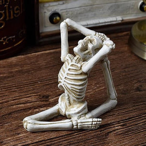 Yoga Skeleton Figurine Sculpture