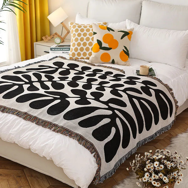 Retro Vine Shape Throw Blanket