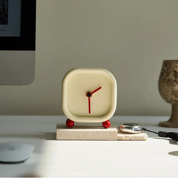 Minimalist Red Ball Desktop Clock