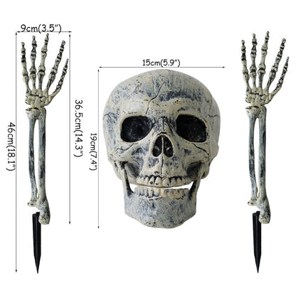 Skeleton Stakes Halloween Graveyard Decor