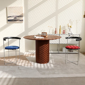 Minimalist Low-Profile Chrome Frame Foldable Chair