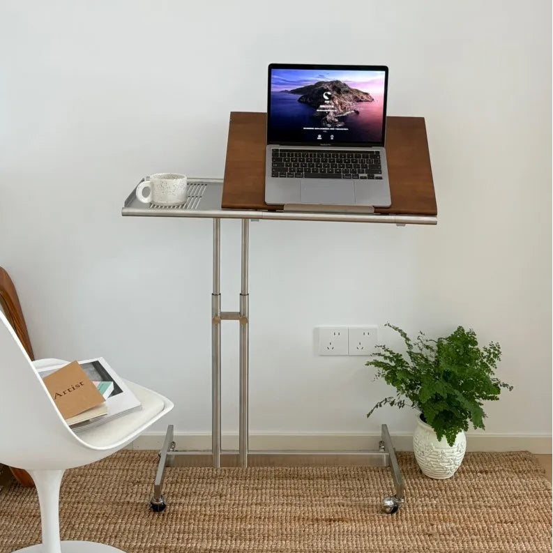 Studio Lima Mid-Century Solid Wood Laptop Table