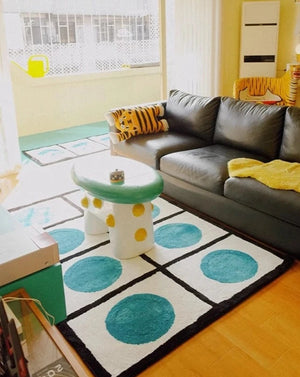 Dot Minimalistic Pattern Area Carpet Rug