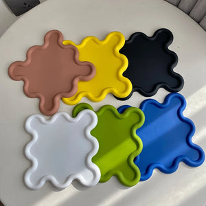 Silikonuntersetzer mit unregelmäßiger Geometrie