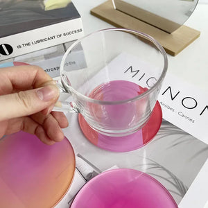 CMYD Acrylic Round Bauhaus Color Coaster