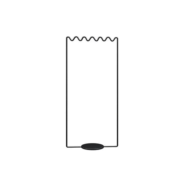 Wavy Metal Floor Coat Rack