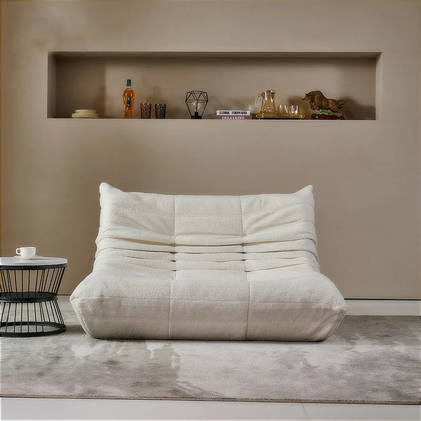 Teddy Velvet Foam Two-Seater Sofa