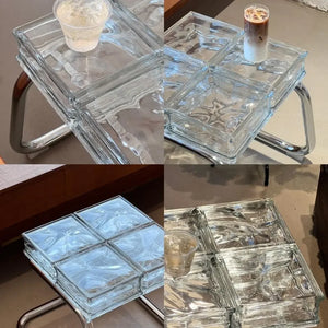 Translucent Glass Block Coffee Table