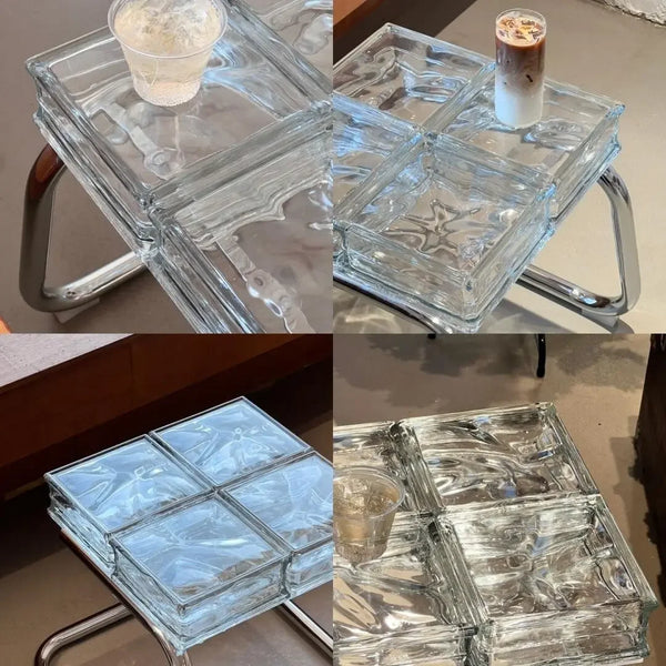 Translucent Glass Block Coffee Table