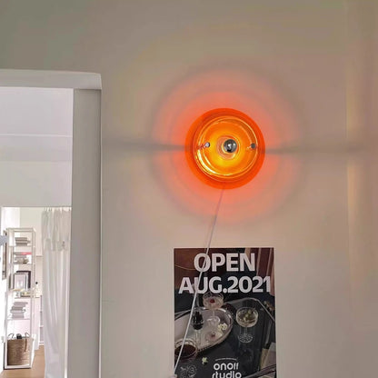 Bauhaus UFO Acrylic Ambience Sunset Wall Lamp