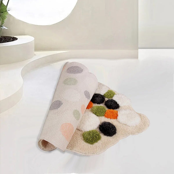 Farbenfroher getufteter Moosteppich