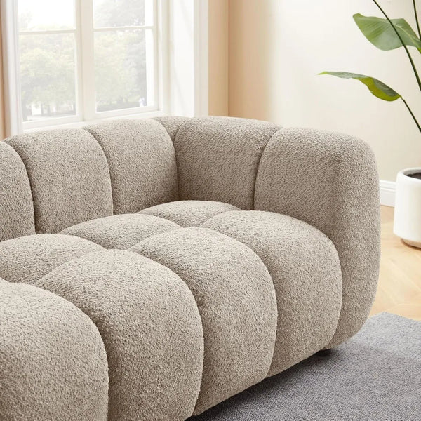 Melloa Upholstered Tufted Boucle Cloud Sofa
