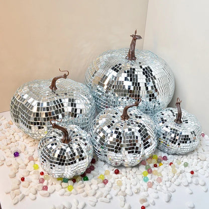 Disco Ball Pumpkin Ornament