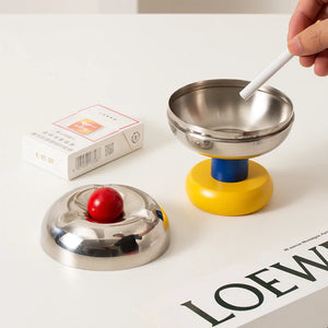 Stainless Steel Retro Ball Ashtray