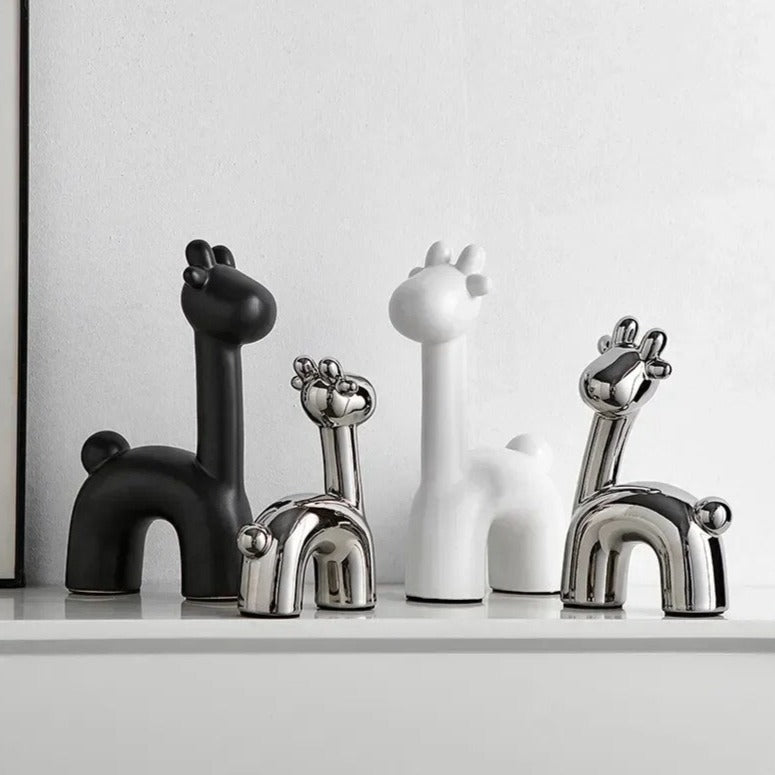 Nordic Abstract Deer Christmas Statue