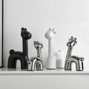 Nordic Abstract Deer Christmas Statue