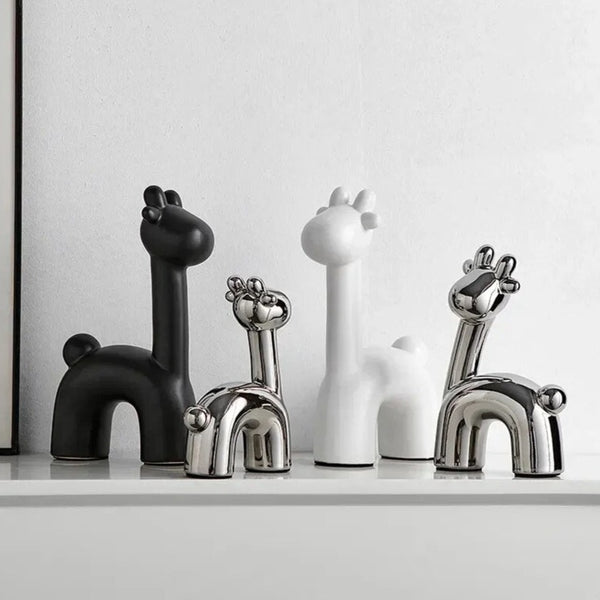 Nordic Abstract Deer Christmas Statue