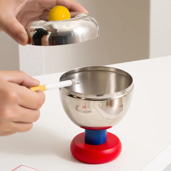 Stainless Steel Retro Ball Ashtray