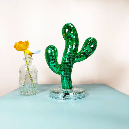 Disco Ball Cactus Ornament