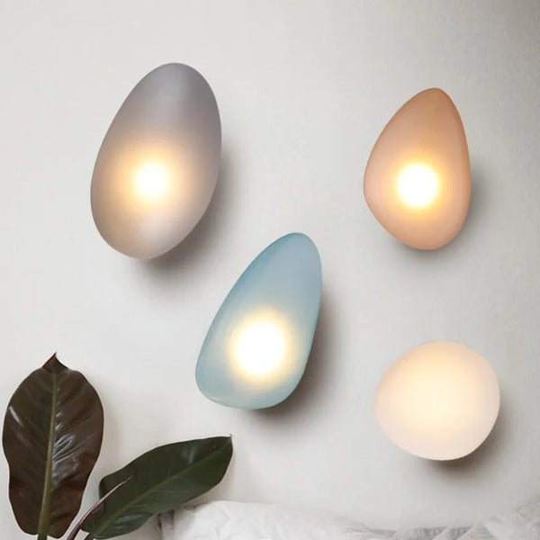 Japanese Pebble Wall Lamp