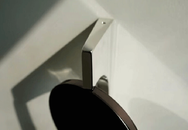 Applique murale à effet de lumière diffuse en acier inoxydable chromé