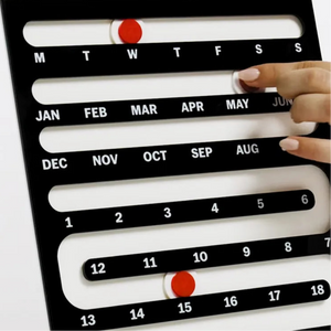 Bauhaus Sliding Perpetual Wall Calendar