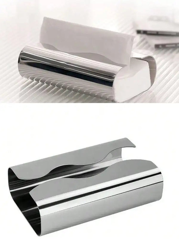 Epeius Home Stainless Steel Mirror Tissue Holder