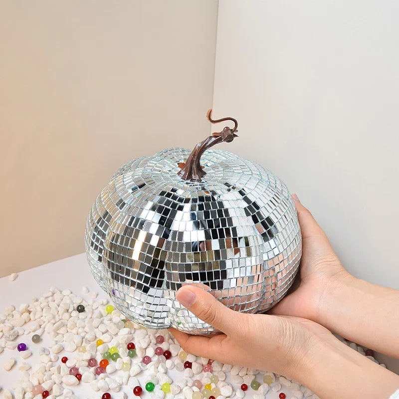 Disco Ball Pumpkin Ornament