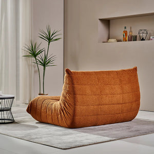 Teddy Velvet Foam Two-Seater Sofa