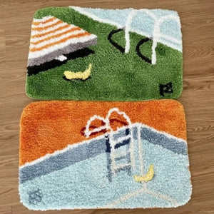 MokoMoko Swimming Pool Hand-Crafted Bath Mat