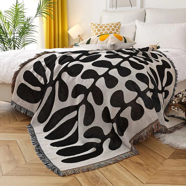Retro Vine Shape Throw Blanket
