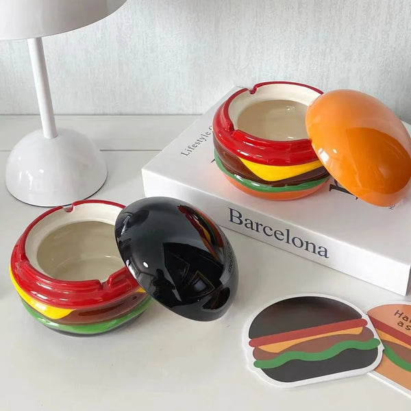 CMYD Burger Ceramic Ashtray