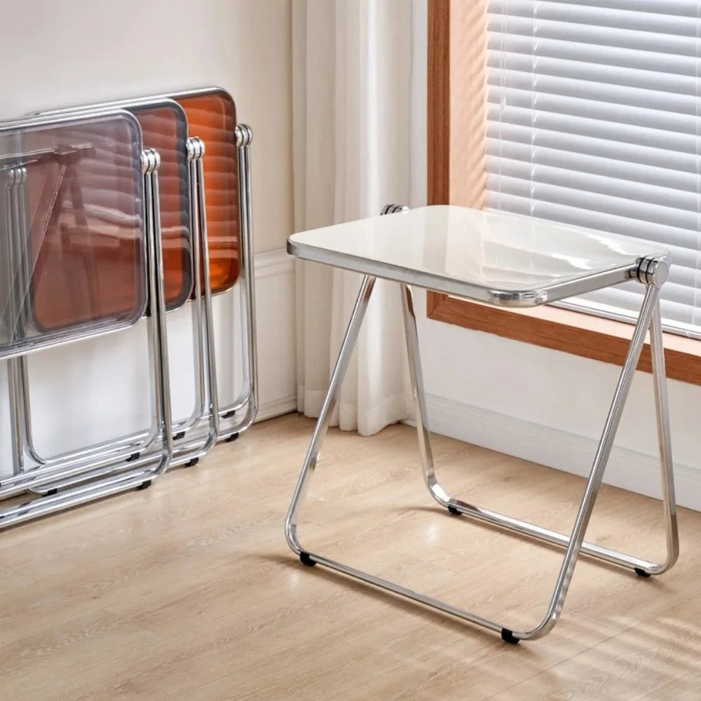 Foldable Acrylic Transparent Medium Side Coffee Table