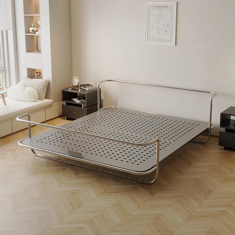 Studio Lima Stainless Steel Industrial Bed Frame